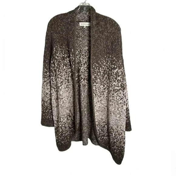 Alicia Peru Indigenous Speckled Cotton Cardigan Size Medium - Picture 1 of 10
